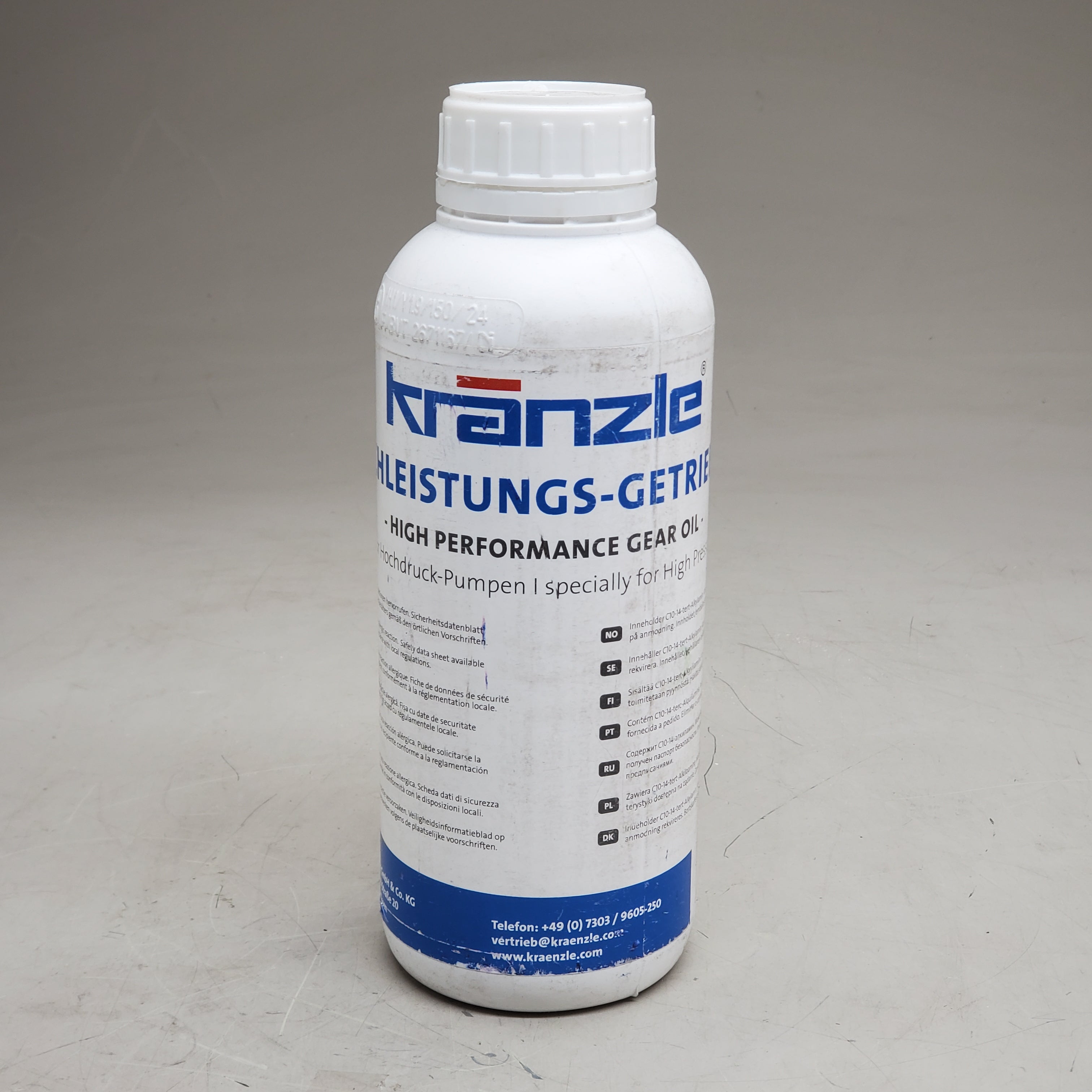 KRANZLE High Performance Gear Oil for High Pressure Pumps 1Liter