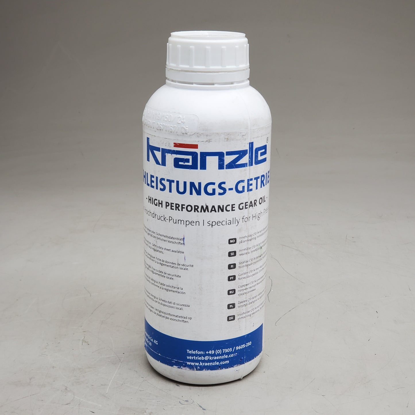 KRANZLE High Performance Gear Oil for High Pressure Pumps 1Liter 400932