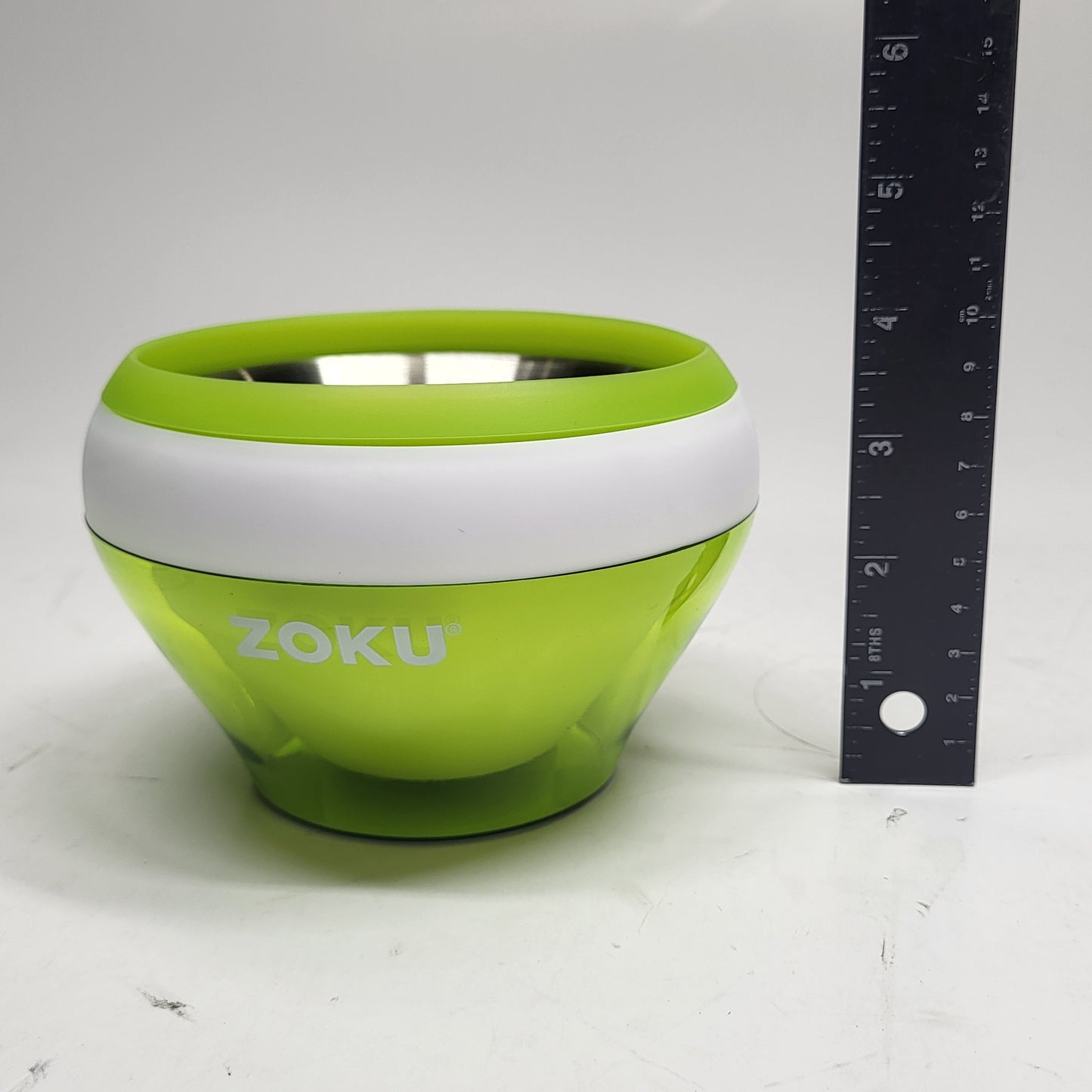 ZOKU Instant Ice Cream Maker Stainless Steel Bowl Gelato Sorbet 5 fl oz Green