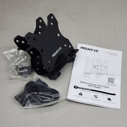 MOUNT-IT Multifunctional Thin Client CPU Holder Universal Mounting Bracket MI-7157