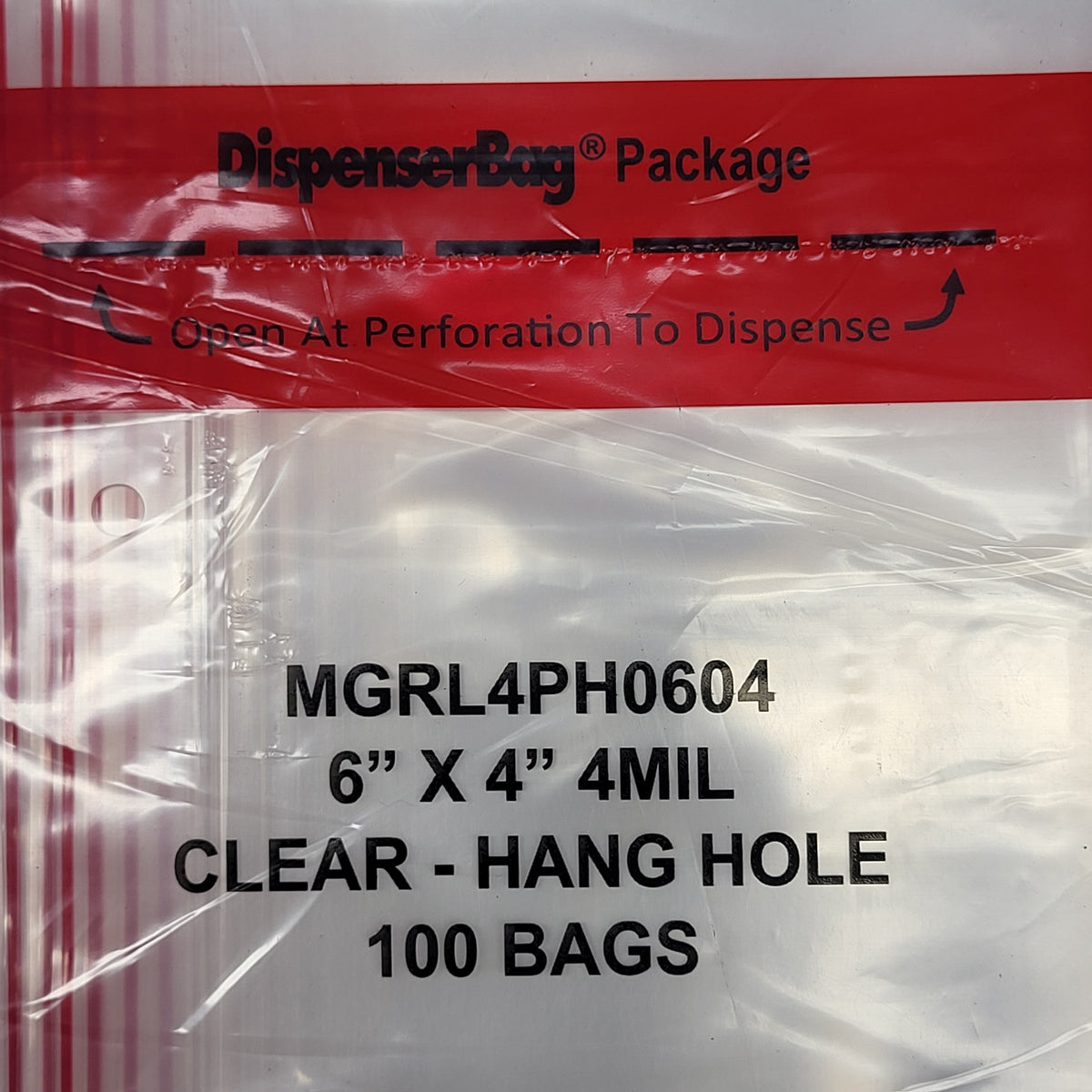 ZA@ MINIGRIP (10 PACK) Dispenser Bag Package Clear 100 Count