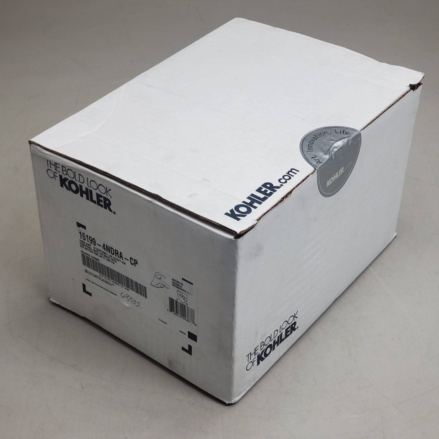 KOHLER Bathroom Lav Faucet Centerset 1 Hand Polished Chrome 15199-4NDRA-CP (New Other)