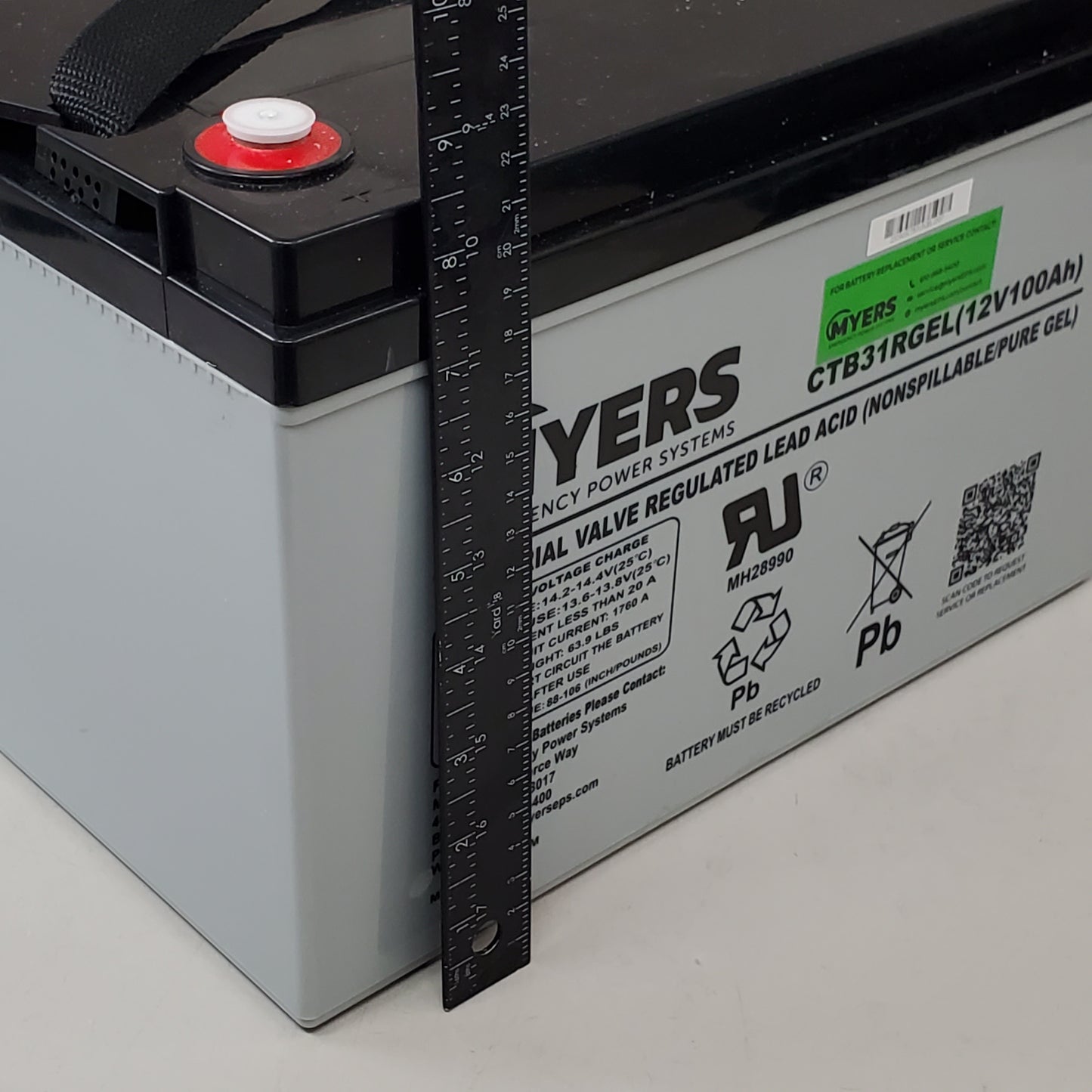 MYERS Vrla Rechargeable Gel Battery Emergency Power Systems CTB31RGEL (New Other)