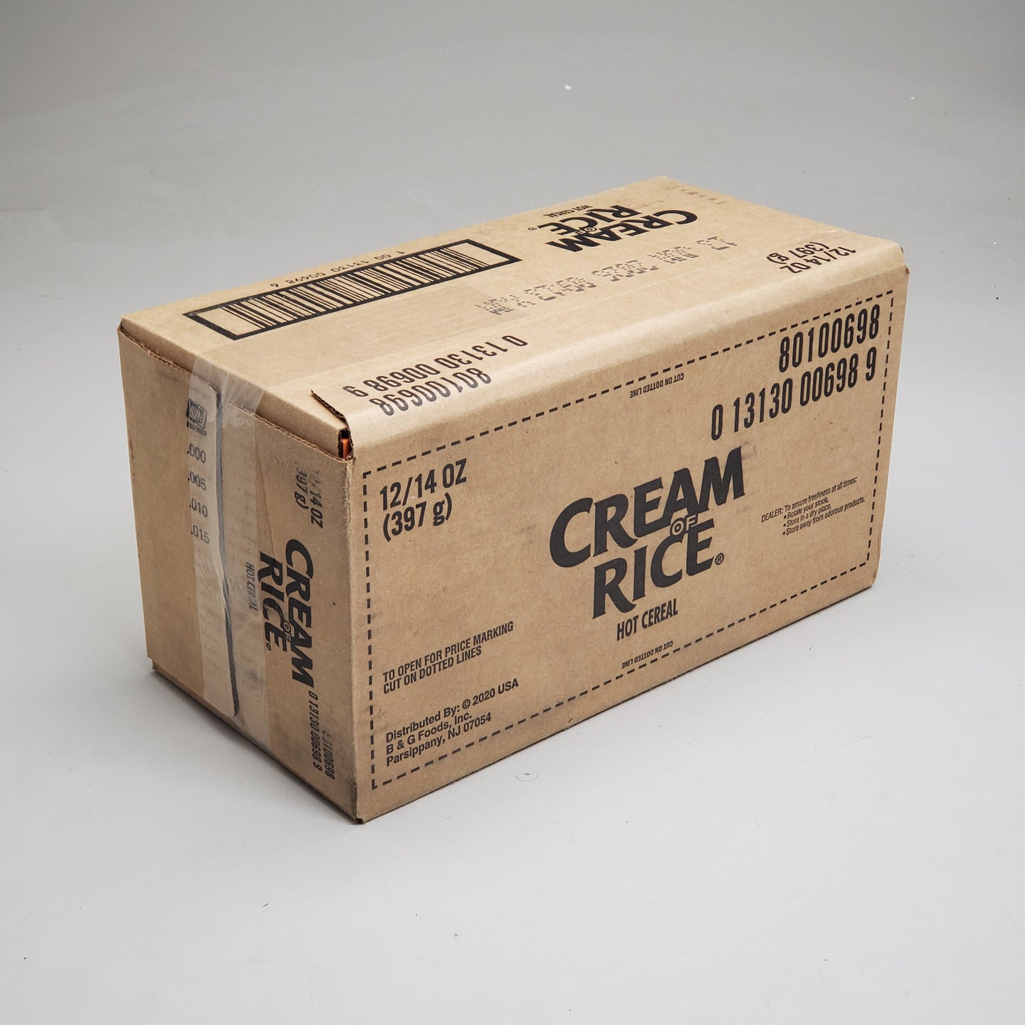 B&G FOODS (12 Pack) Cream Of Rice Hot Cereal Gluten Free 14 oz 80100698 BB 6/26