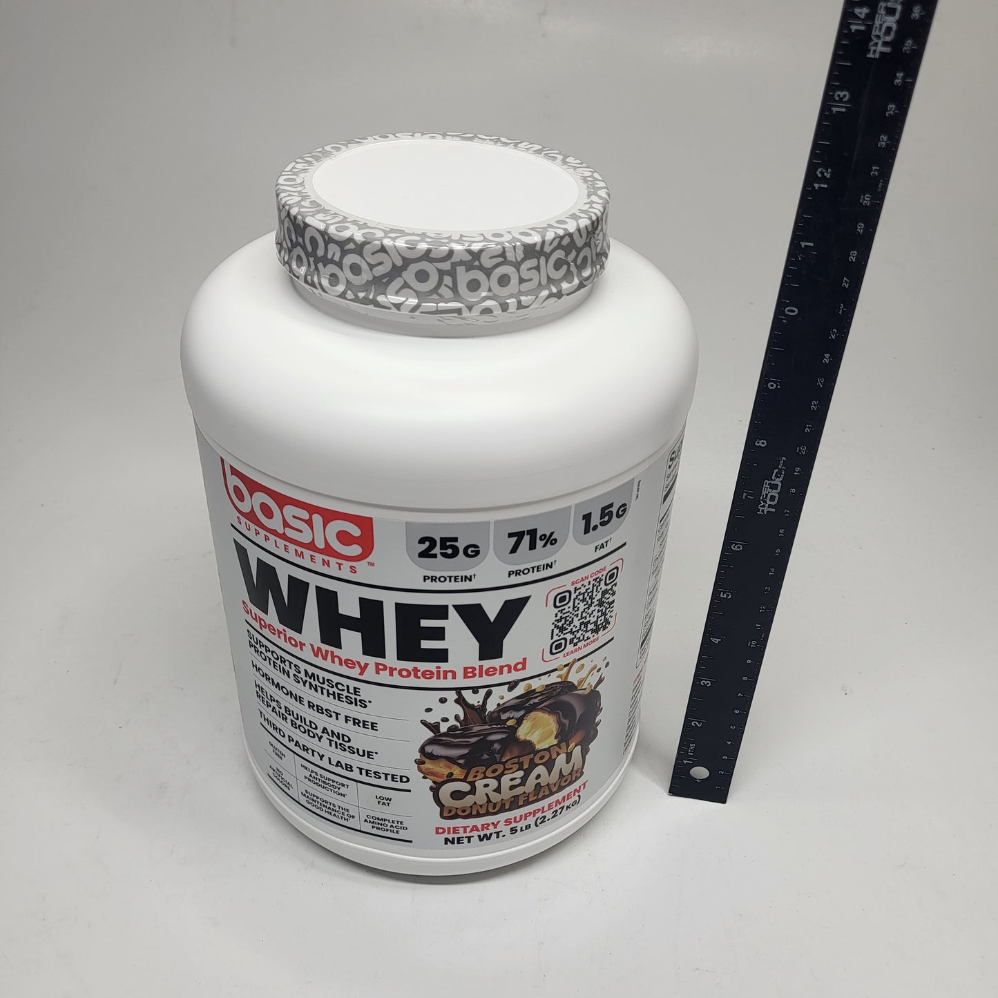 BASIC Basic Whey Protein Blend Muscle Building Boston Donut 5lbs BB 12/27