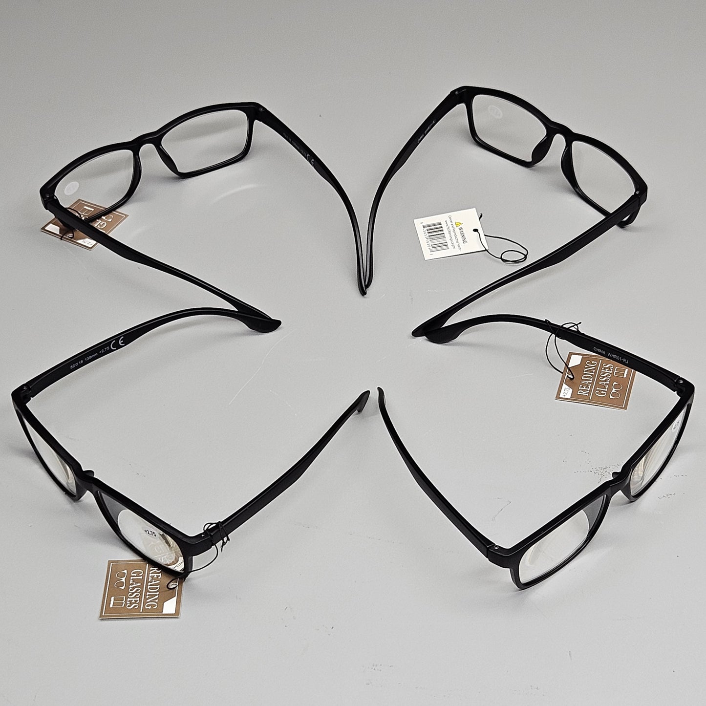 READING GLASSES (4-Pack) Single Power Reading Glasses (+2.25) (138MM)