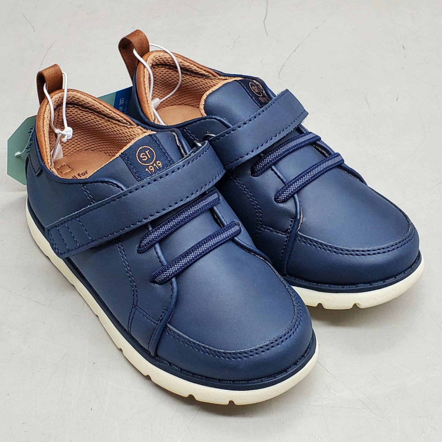 STRIDE RITE 360 Ethan Dress Sneaker Shoes Kids SZ 12M Navy KB009504