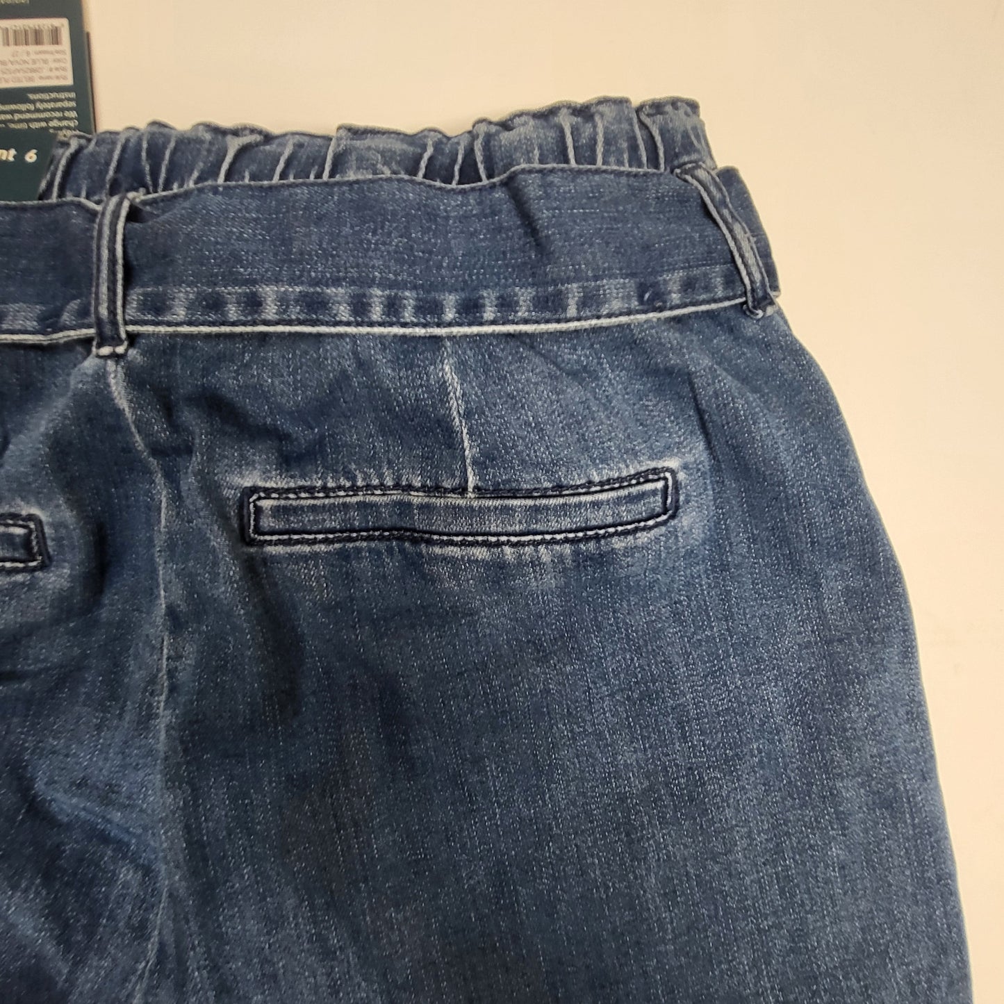 JAG Belted Pleat High Rise Tapered Ankle Womens Sz 6/27 Blue Nova J2882SAP325