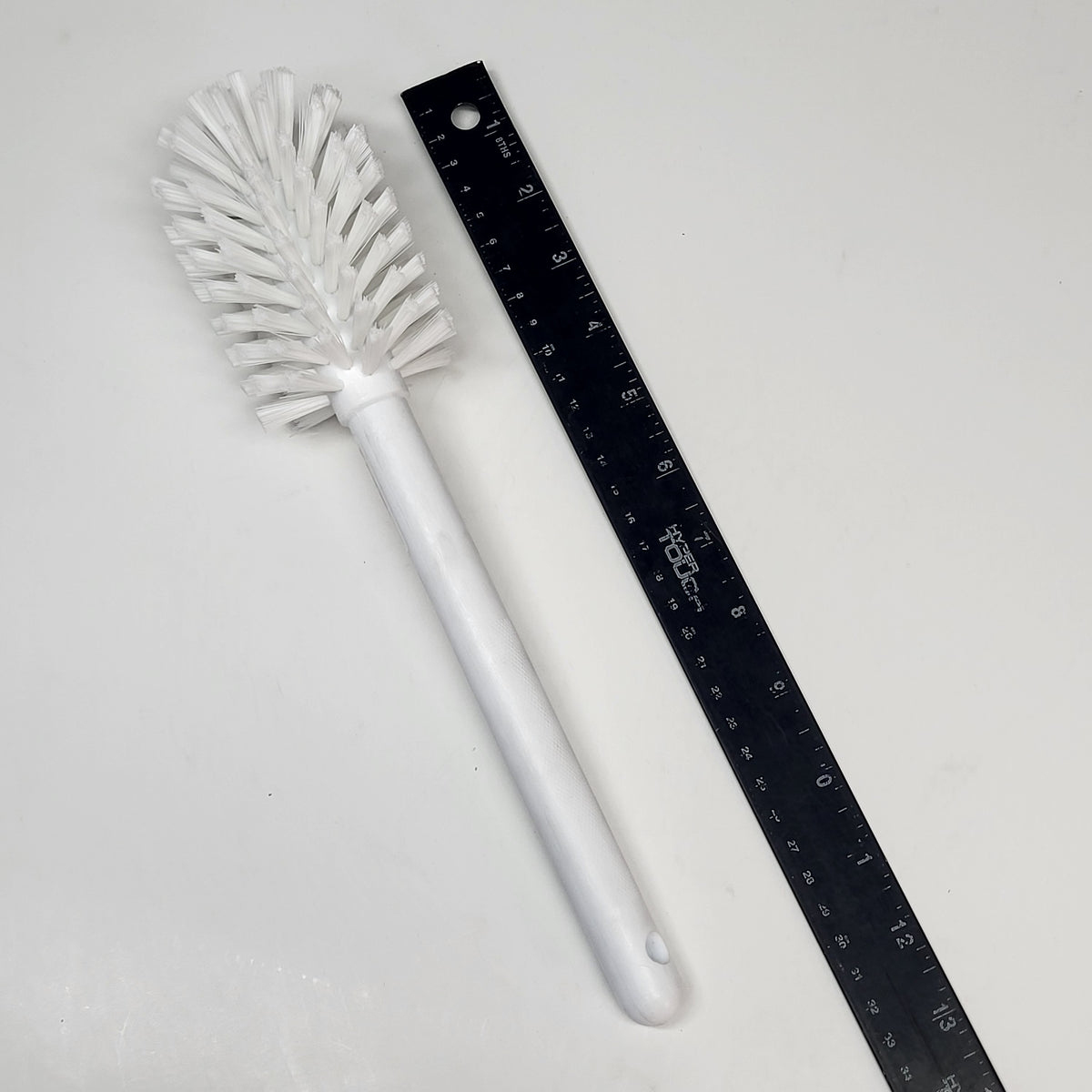 SPARTA (2 PACK) Pint Bottle Brush Large Bottle & Jar Cleaner 12" White
