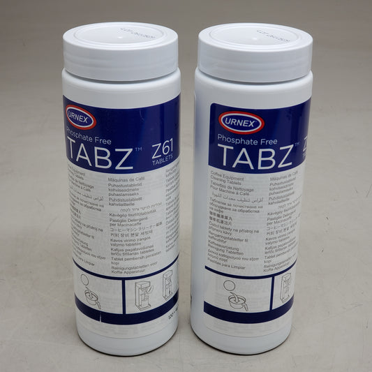 URNEX (2 Pack) Tabz Phosphate Free Z61 Coffee Maker Cleaner 120 tablets 13-Z61-UX120