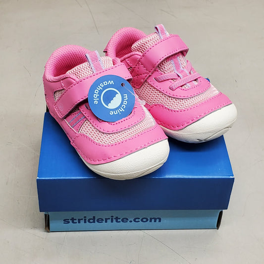 STRIDE RITE SM Apollo Sneakers Shoes Toddler SZ 4.5W Pink BG038302
