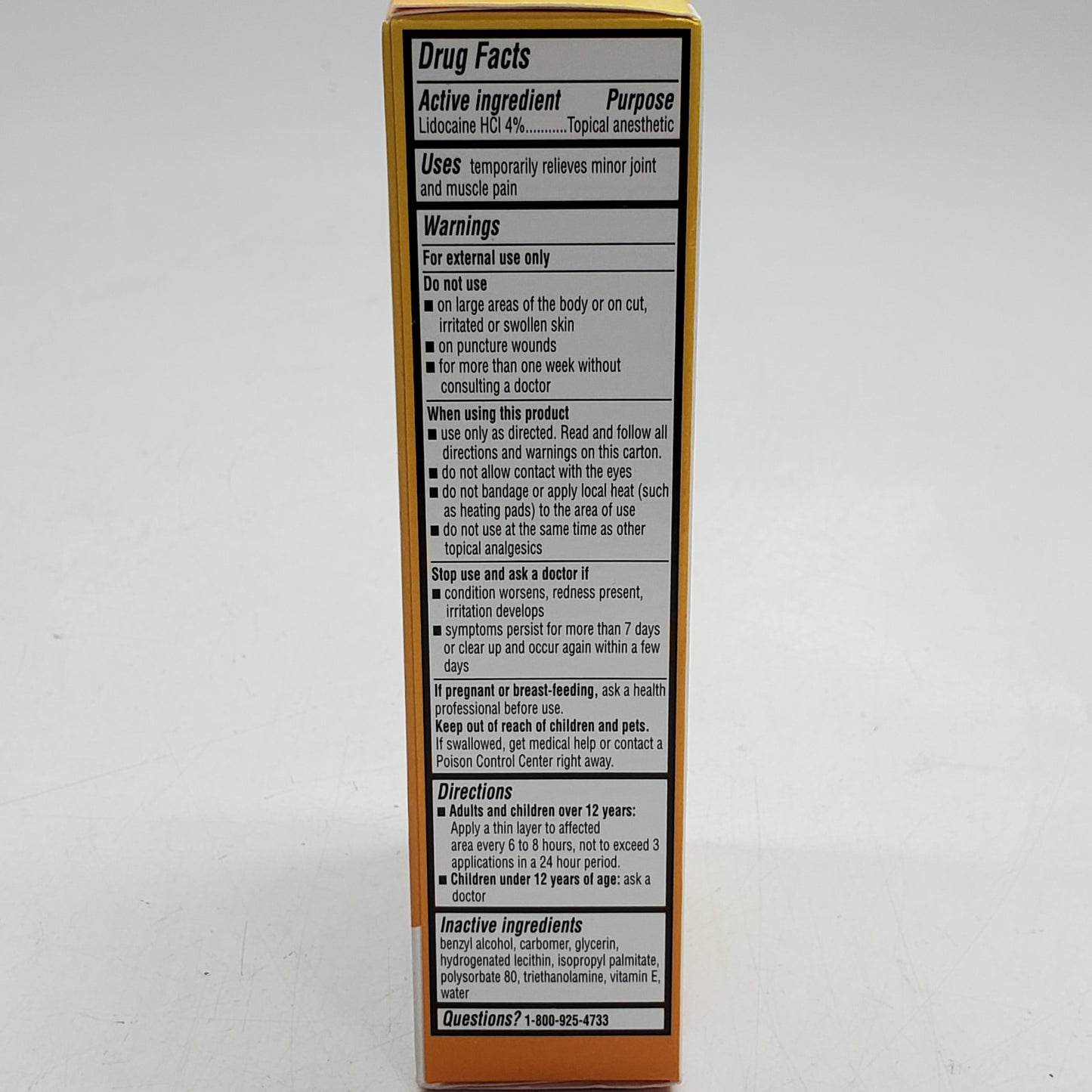 WALGREENS (2 Pack) Pain Relieving Cream + Lidocaine Topical Anesthetic 2.7 OZ BB 01/27