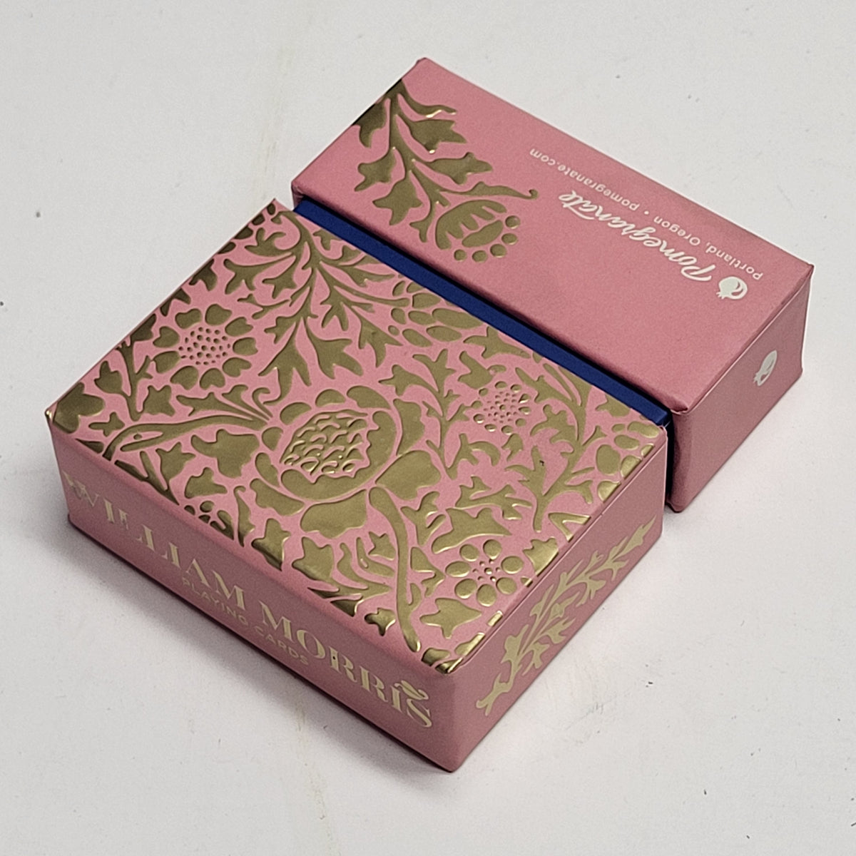 ZA@ POMEGRANATE William Morris Playing Cards Artwork Design Pink