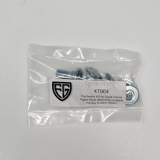 QUIK FENCE (9 PACK) Hardware Kit for Quik-fence Pallet Rack Securing KT004