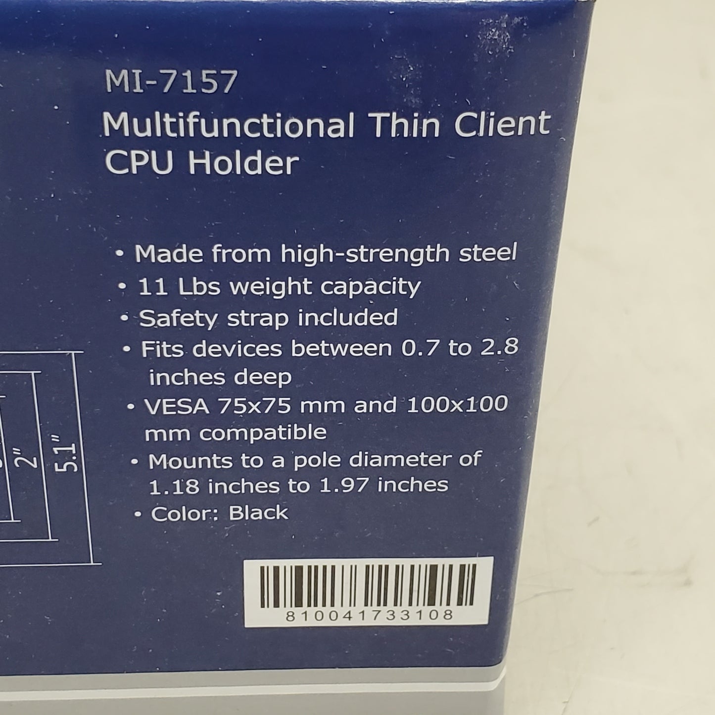 MOUNT-IT Multifunctional Thin Client CPU Holder Universal Mounting Bracket MI-7157