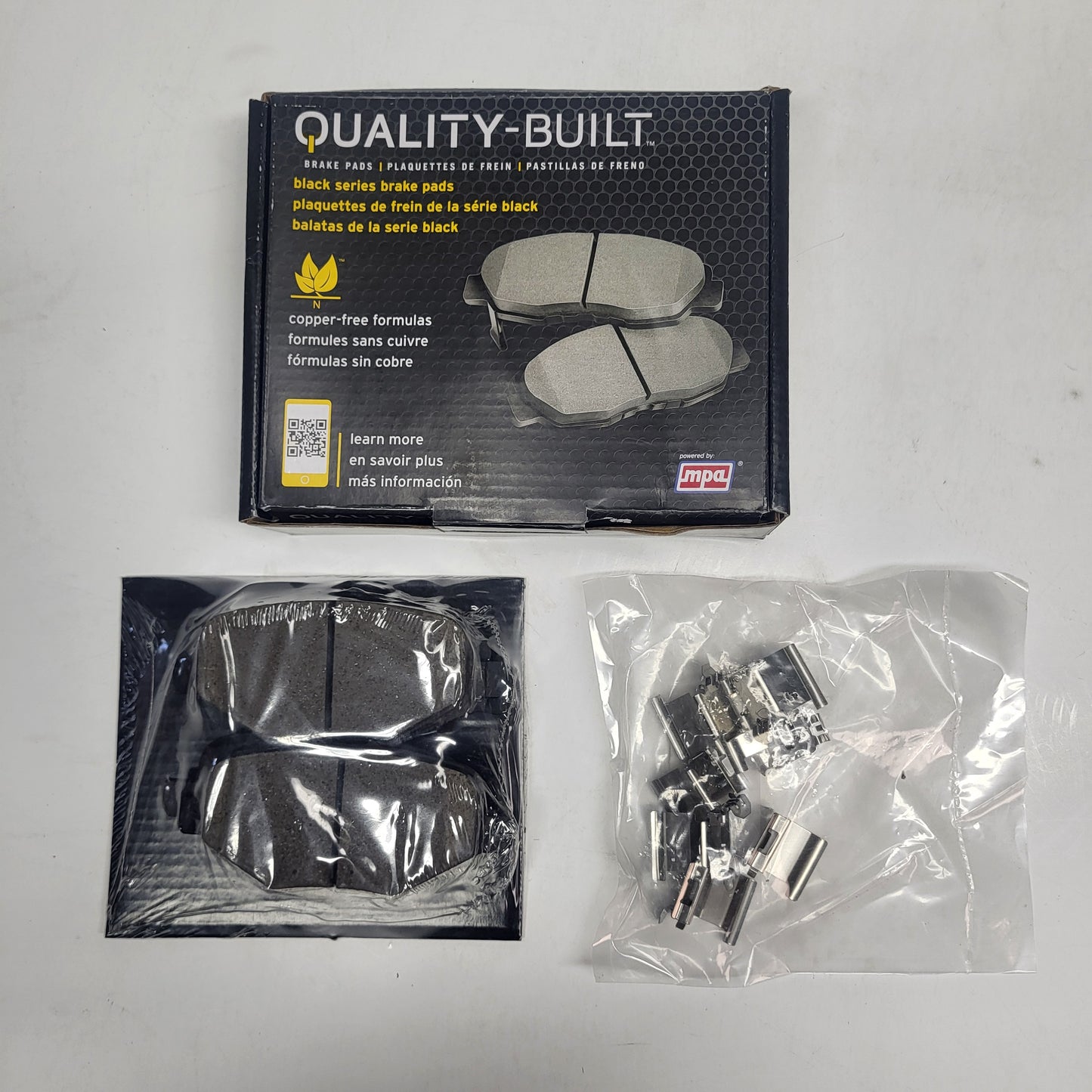 QUALITY-BUILT Ceramic Disc Brake Pad Set Black Rear 1003-1612C