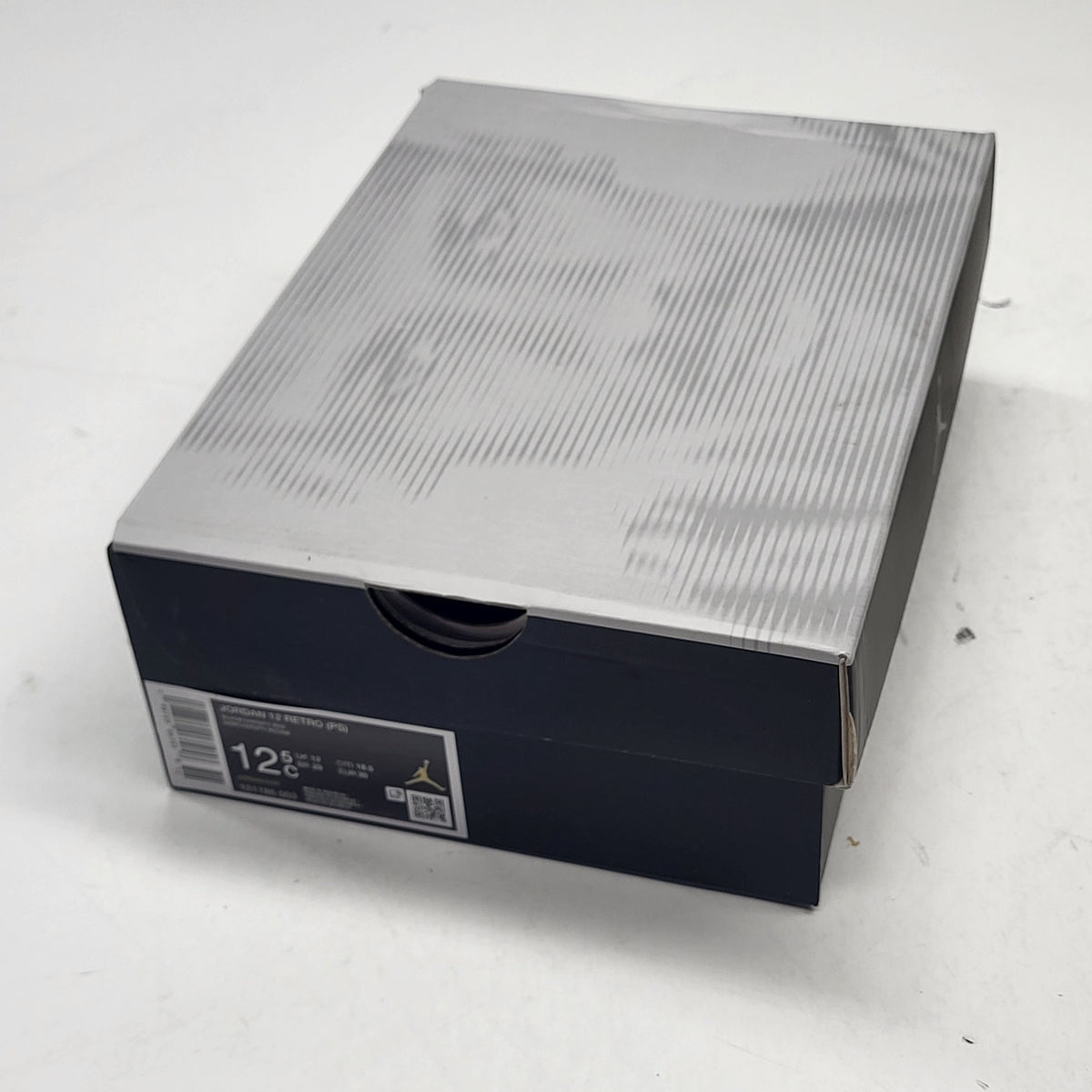 NIKE Jordan 12 Retro Bloodline Kids Sz 12.5C Black/Varsity Red 151186 003