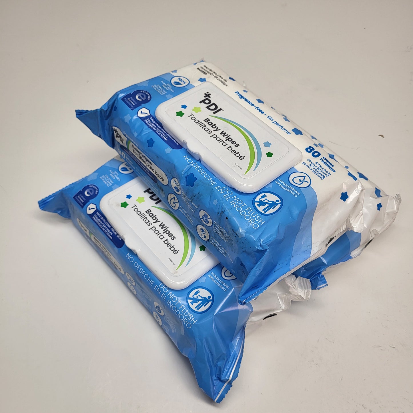 ZA@ PROFESSIONAL DI (3 PACK) Baby Wipes Fragrance Free Eczema Safe 80 Wipes