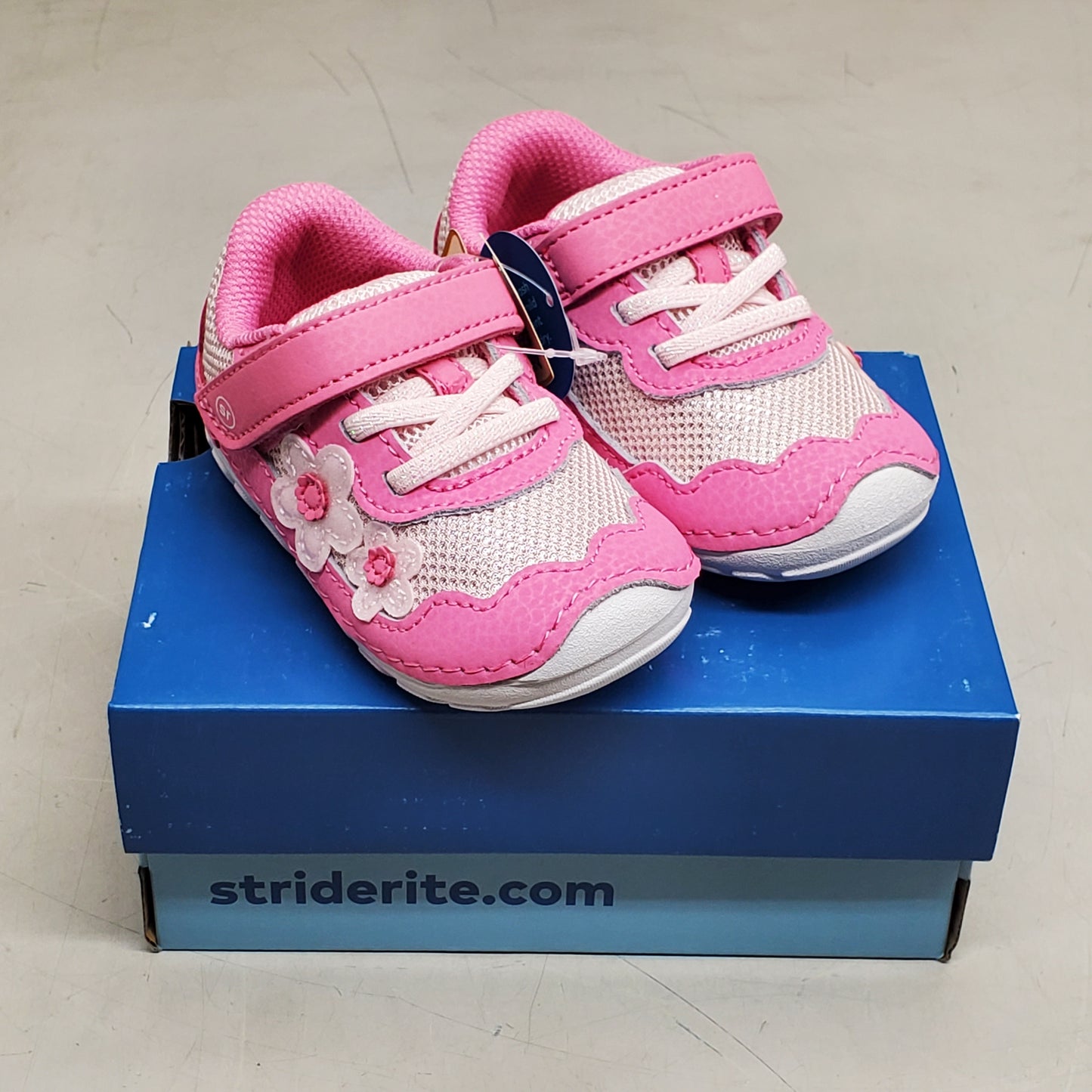 STRIDE RITE SM Rosa Sneaker Shoes Toddler SZ 5W Blush BG041102