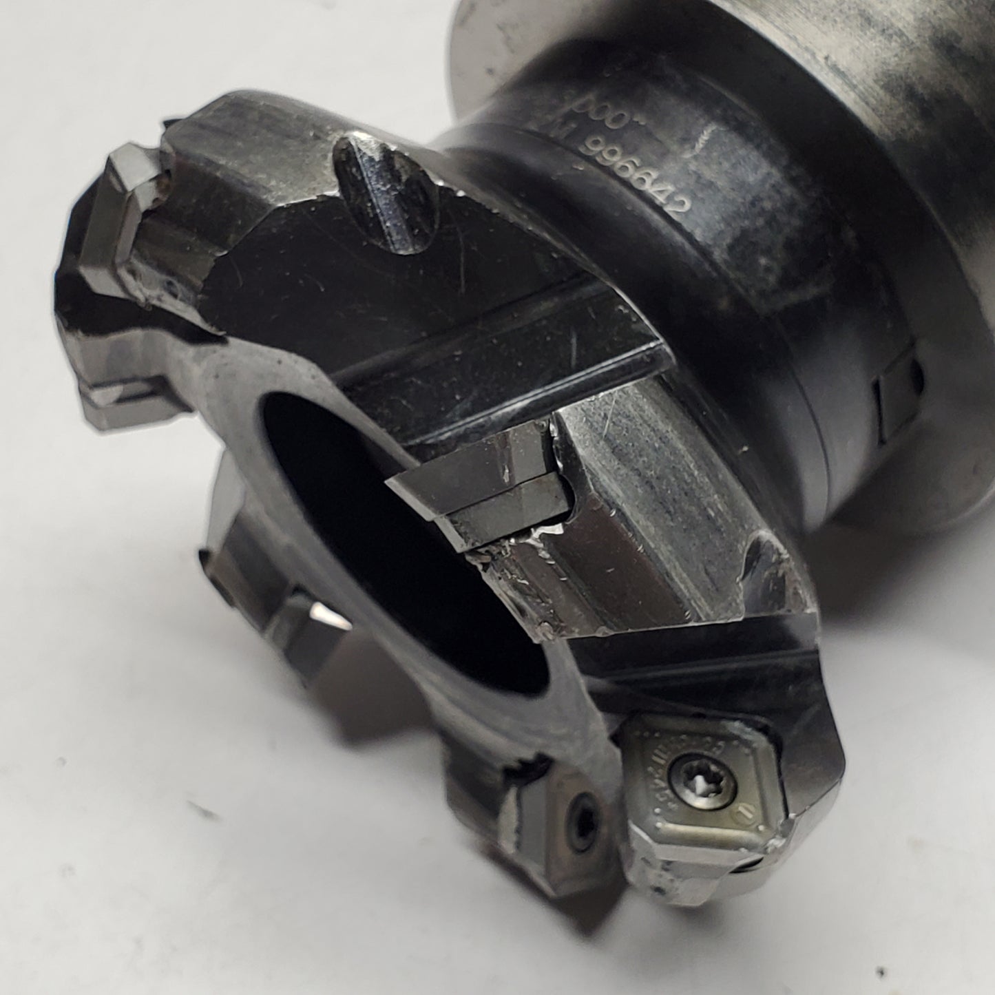 SANDVIK Tool Holder with 6 Insert Angle Face Milling Cutter RA245-076R25-12M (Used)