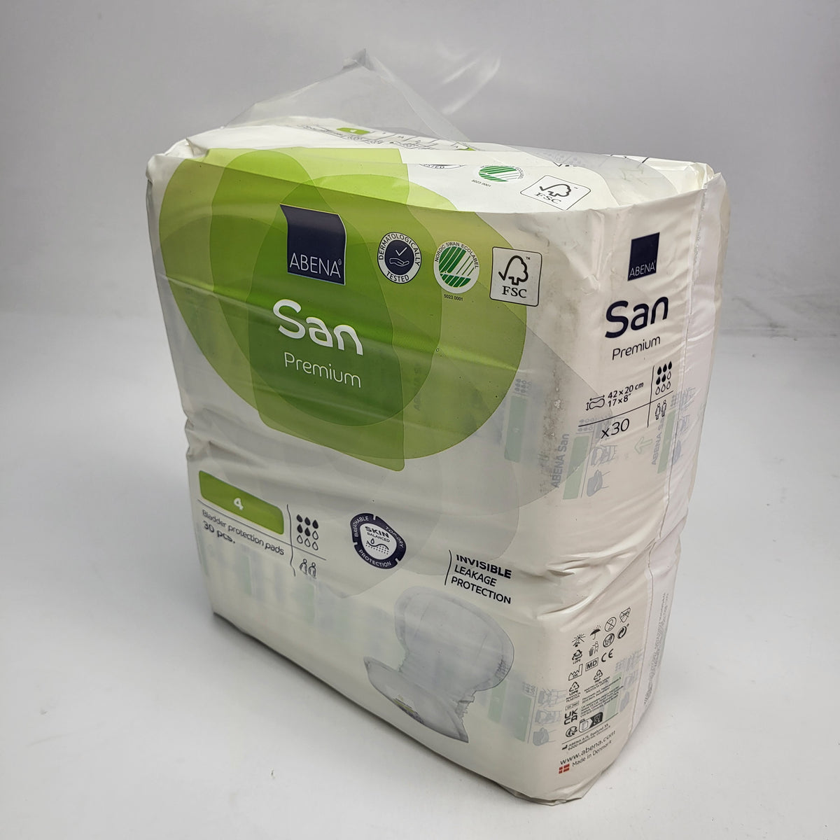 ZA@ ABENA (3 PACK) San Premium Bladder Protection Pads Level 4 30 each BB 09/30 (AS-IS)