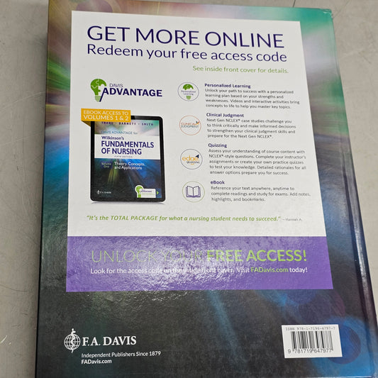 F.A. DAVIS Wilkinson's Fundamentals Of Nursing 5th Edition Volume One 2025