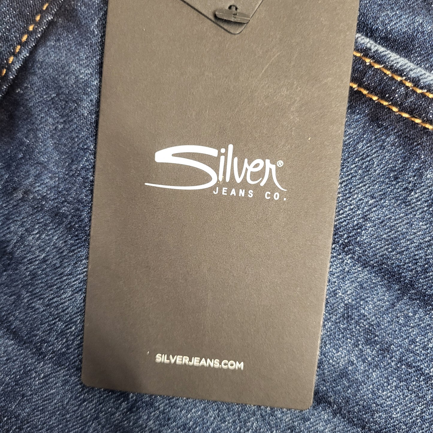 SILVER JEANS CO. Elyse Mid Rise Skinny Leg Sz 33/29 Indigo L03116EAD328