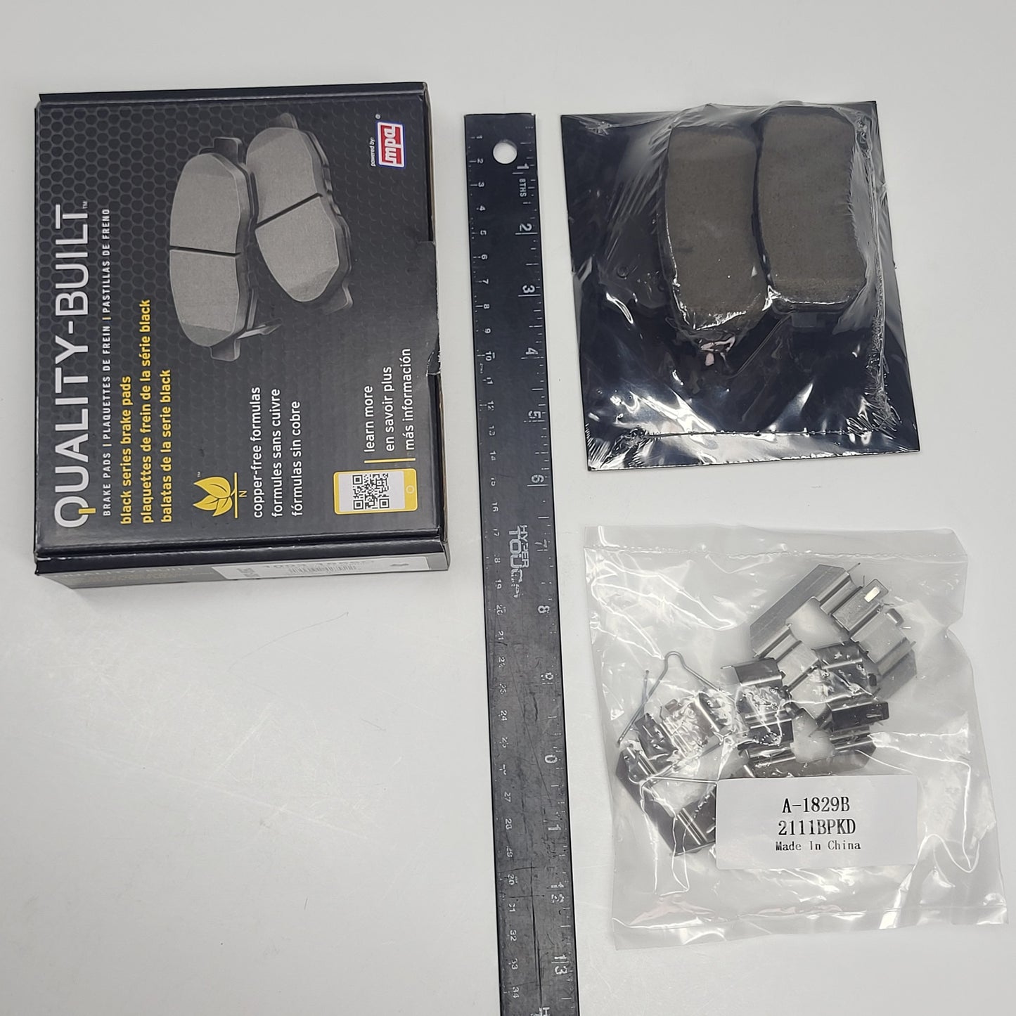 QUALITY-BUILT Ceramic Disc Brake Pad Set Black Rear 1003-1856C