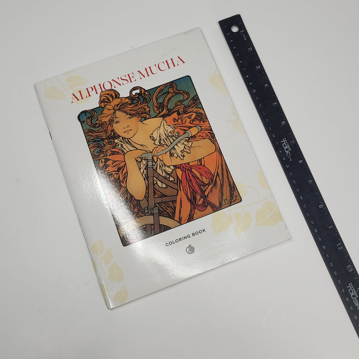 ZA@ POMEGRANATE Alphonse Mucha Coloring Book Soft Cover 22 Images
