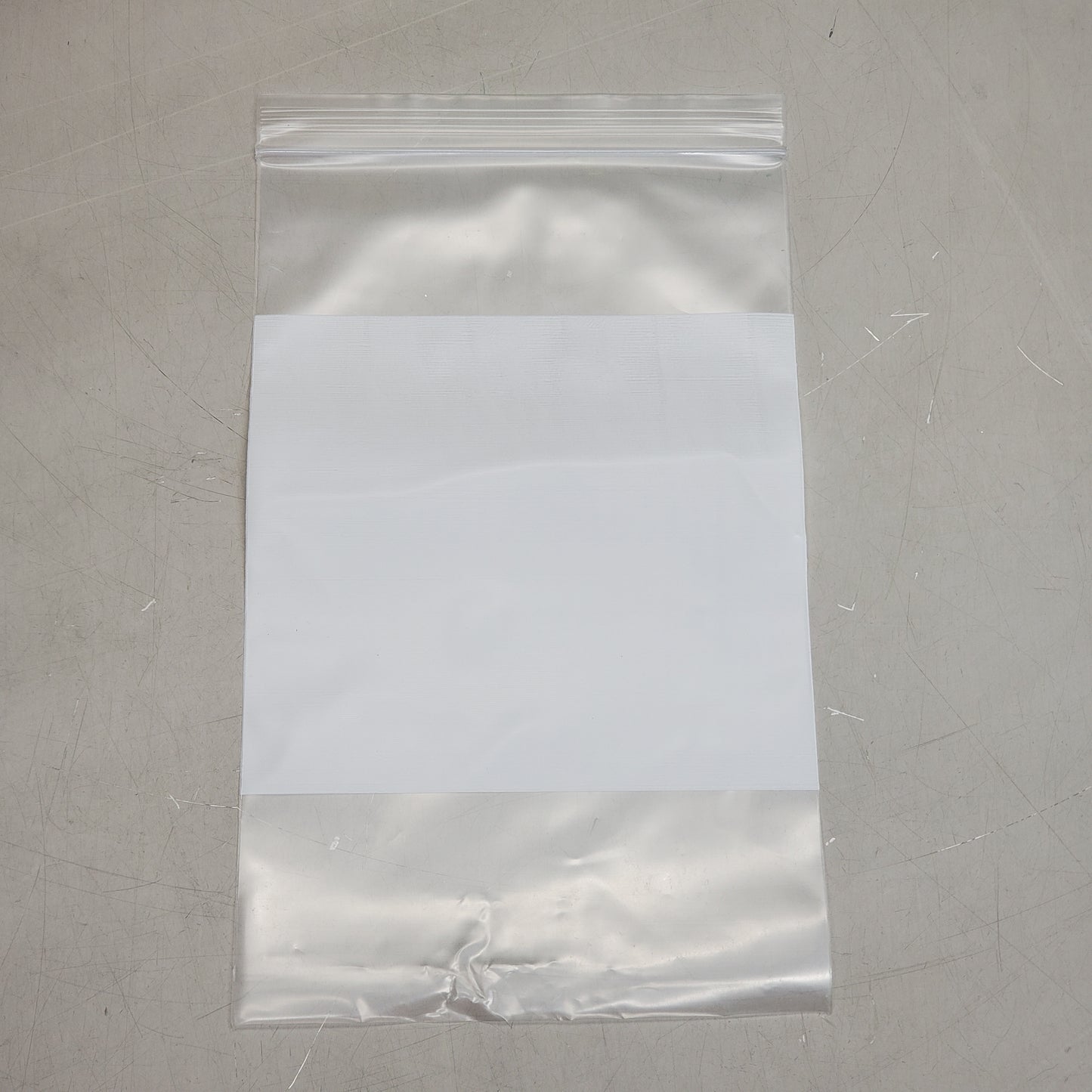 ACTION PACKAGING (1000 Pcs) Reclosable Zip Poly Bags W/ Writing Panel 5x8" 4 Mil Clear M5X8WB