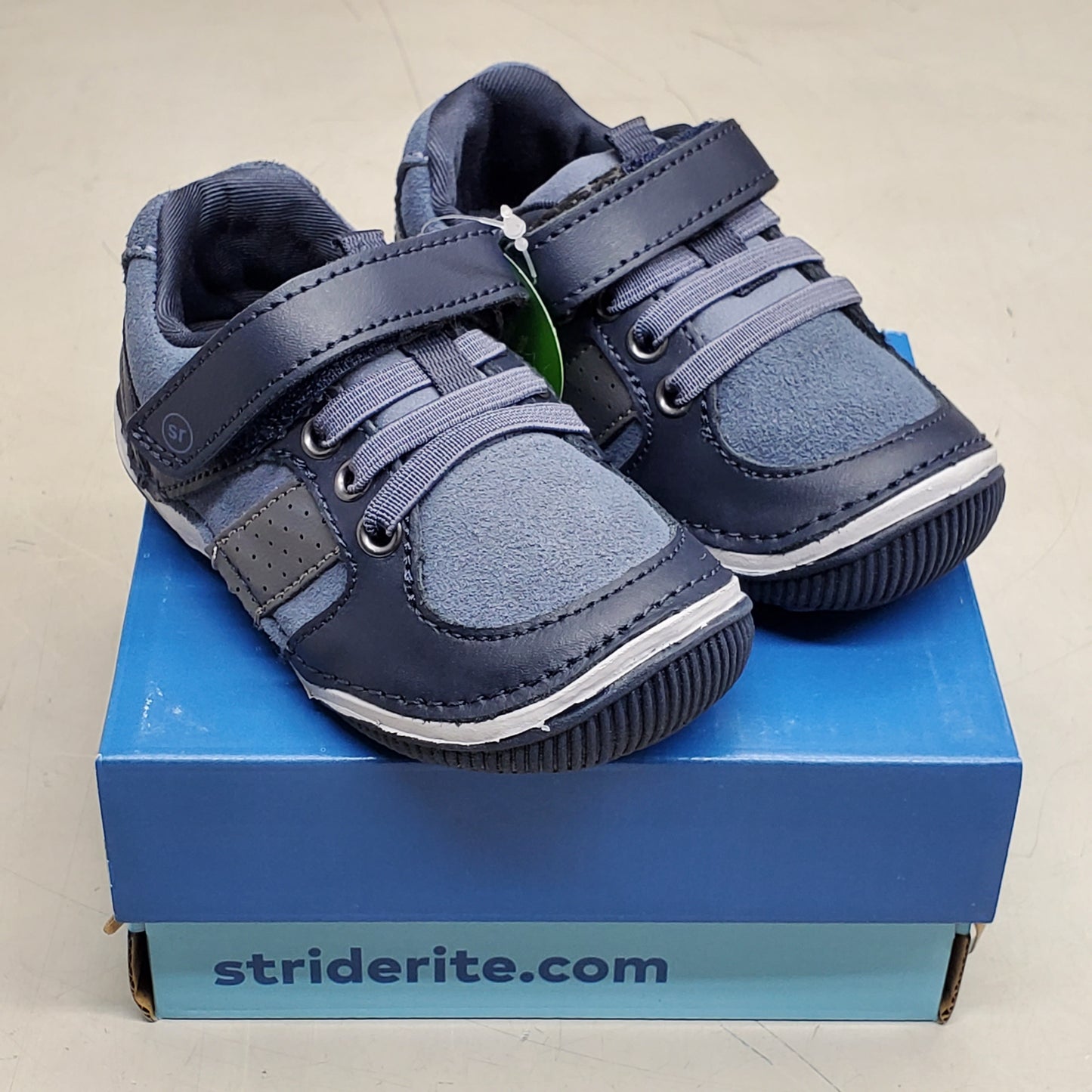 STRIDE RITE SRT Wes Sneaker Shoes Toddler SZ 8W Blue BB006903