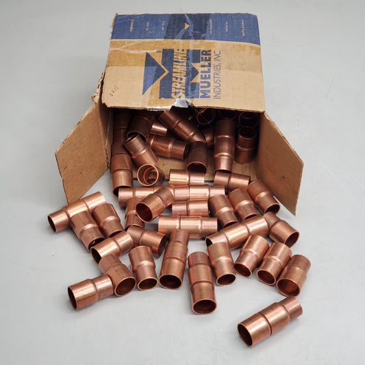 MUELLER (100 Pack) Solder Joint Reducer Couplings 7/8"-3/4" OD Copper W01035