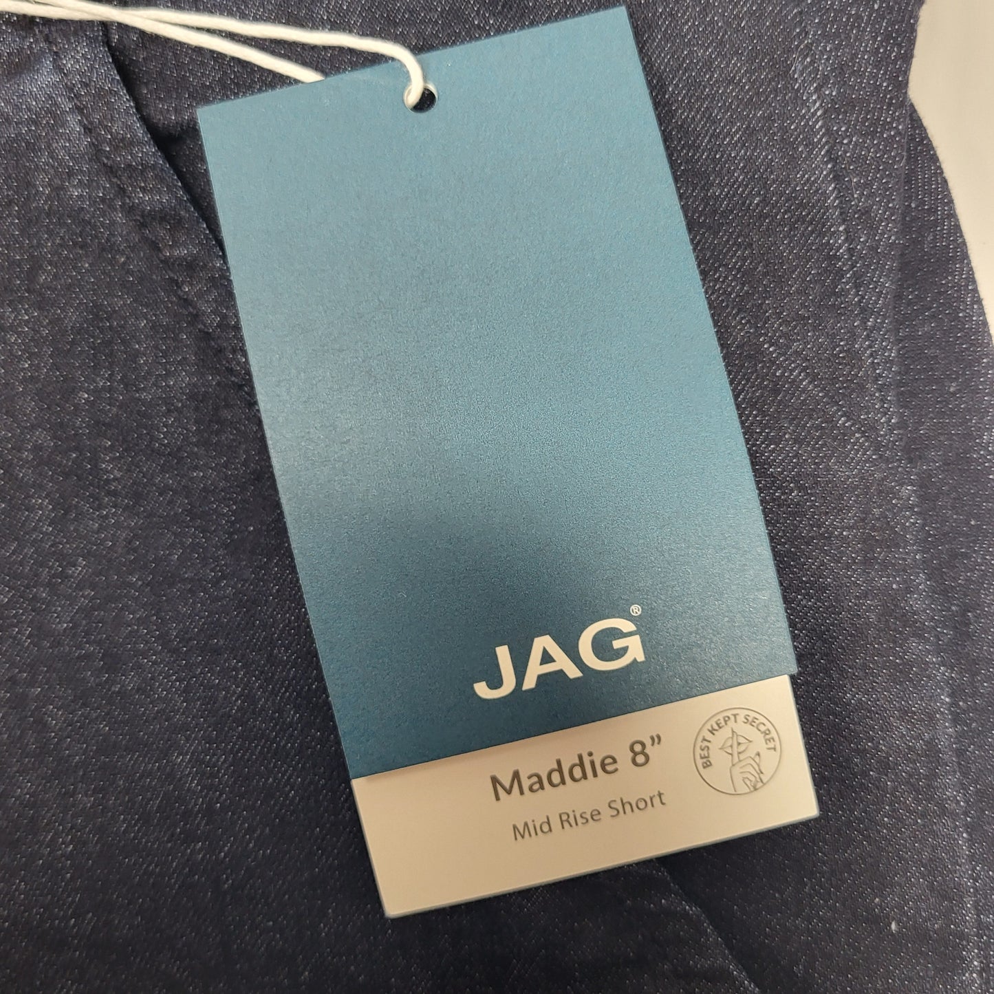 JAG Maddie Mid Rise Pull-On Short Womens Sz 20W/8 Adriatic Blue JE5108AU409