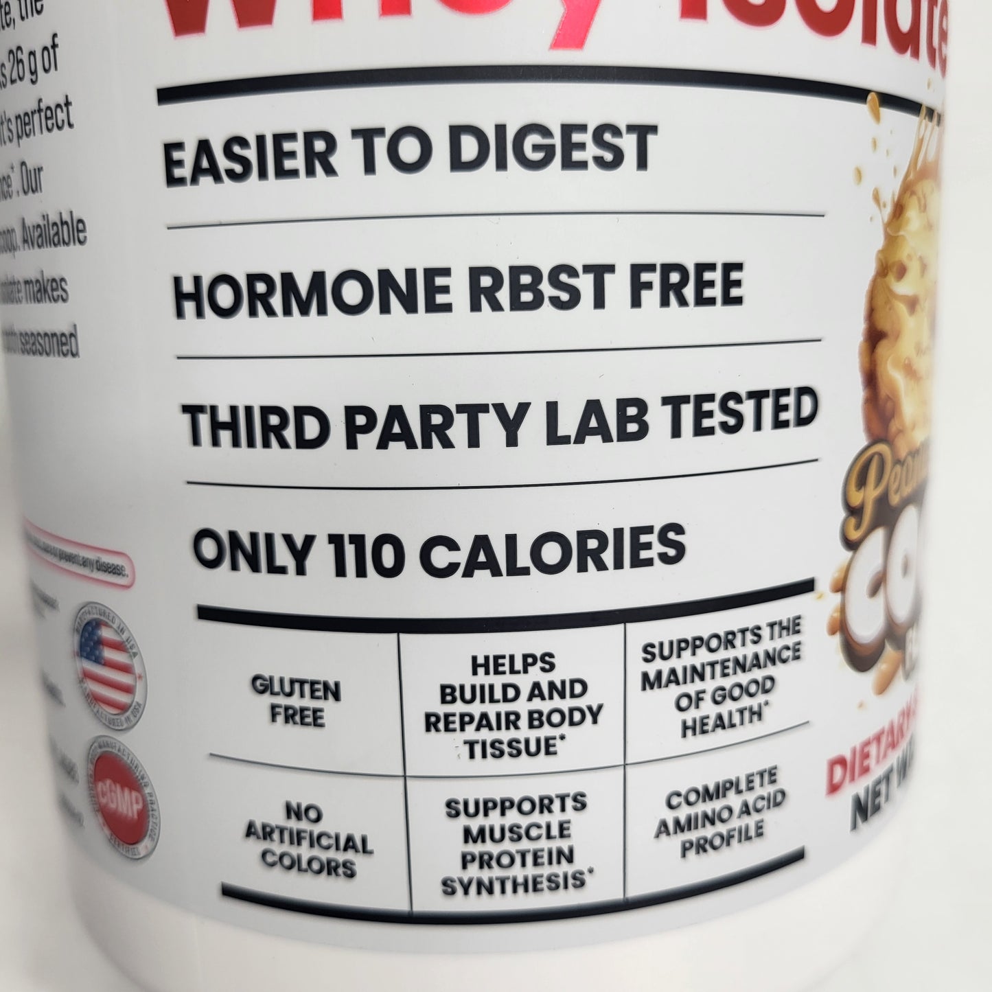 BASIC Basic Whey Isolate Protein Peanut Butter Cookie 2lbs Bb 12/27 2lbs