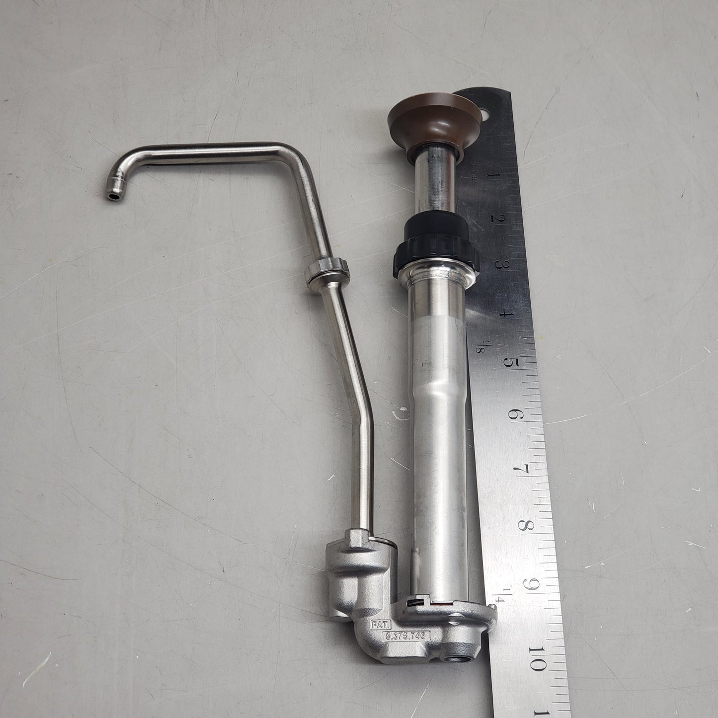 SERVER Stainless Steel Pump Assembly Coffee Starbucks CBS W/ Lid 10" FP-V 10D24C