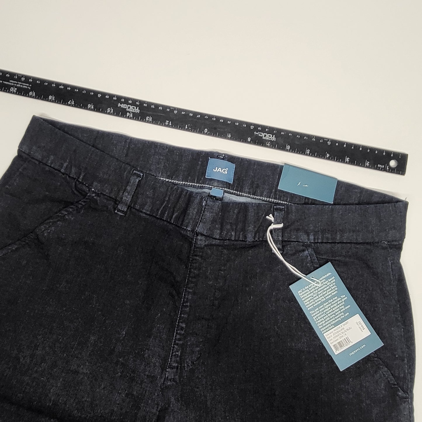 JAG Maddie Mid Rise Pull-On Short Womens Sz 20W/8 Adriatic Blue JE5108AU409