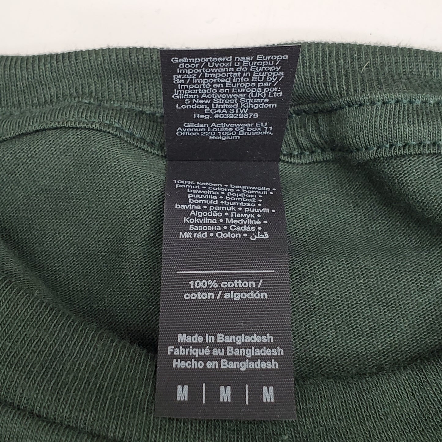 GILDAN (12 Pack) Soft Style Plain Tees Neck Short Sleave 100% Cotton Medium Forest Green