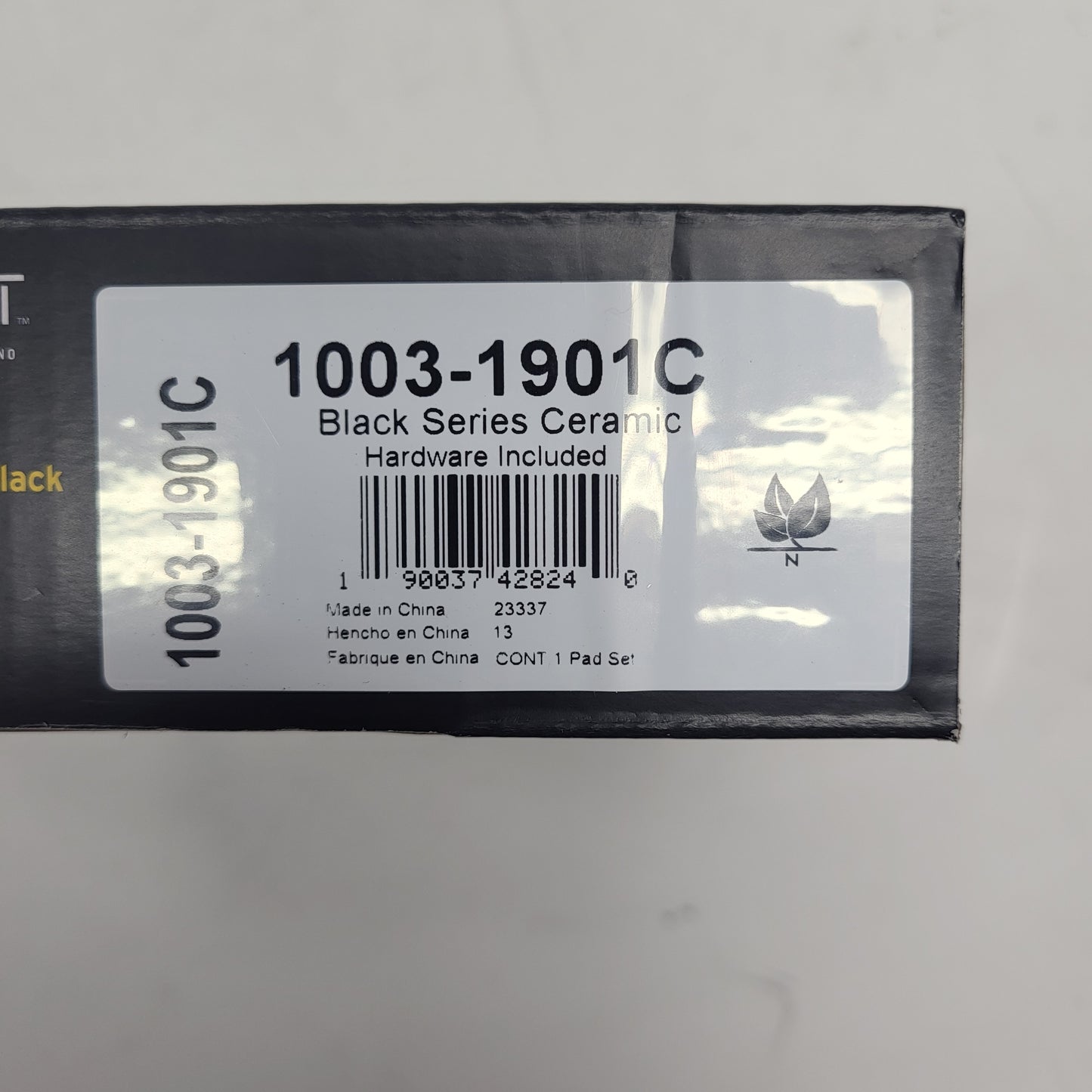 QUALITY-BUILT Ceramic Disc Brake Pad Set Black Rear 1003-1901C