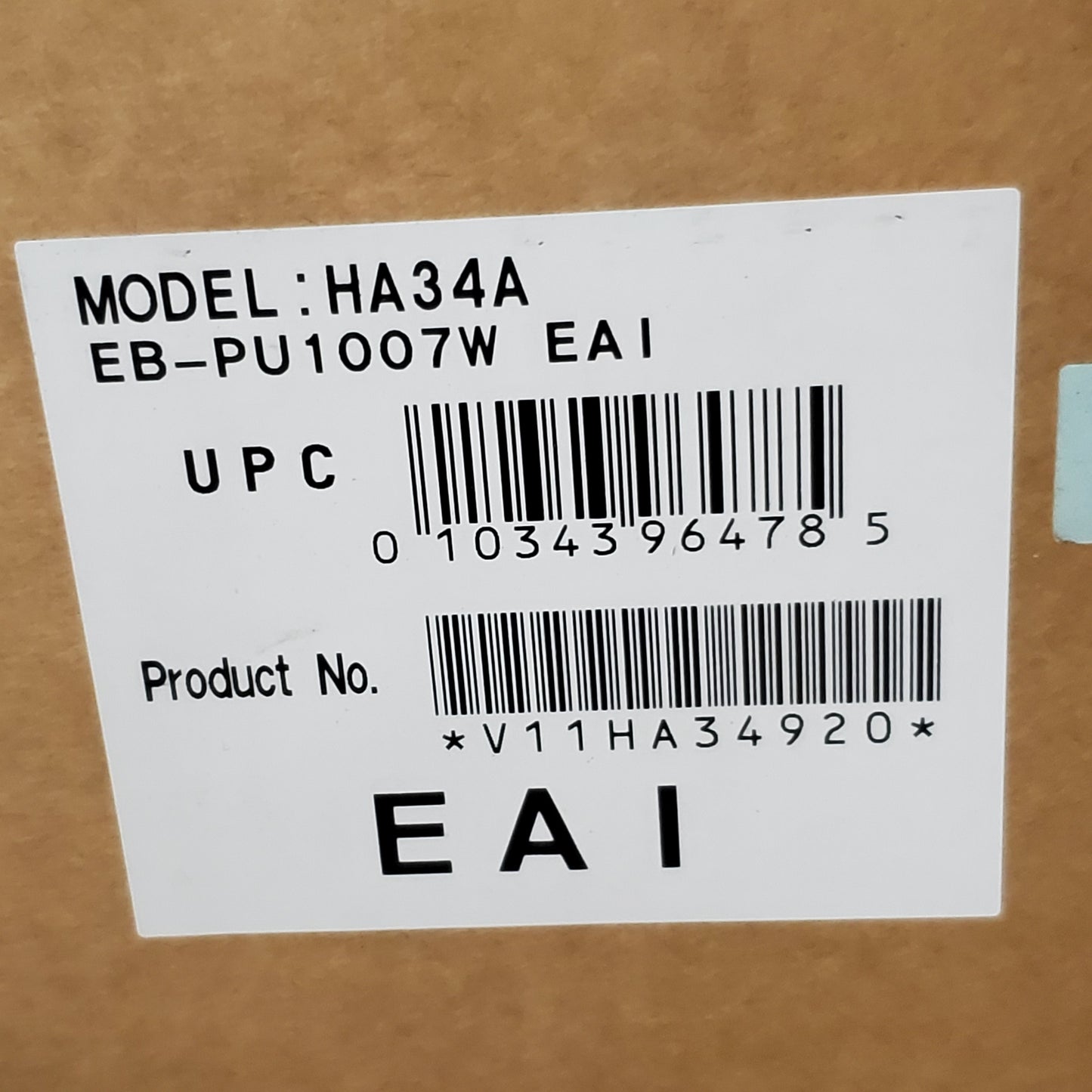 EPSON 3lcd 4ke Laser Projector with 8500 Lumens Ha34a White V11HA34920