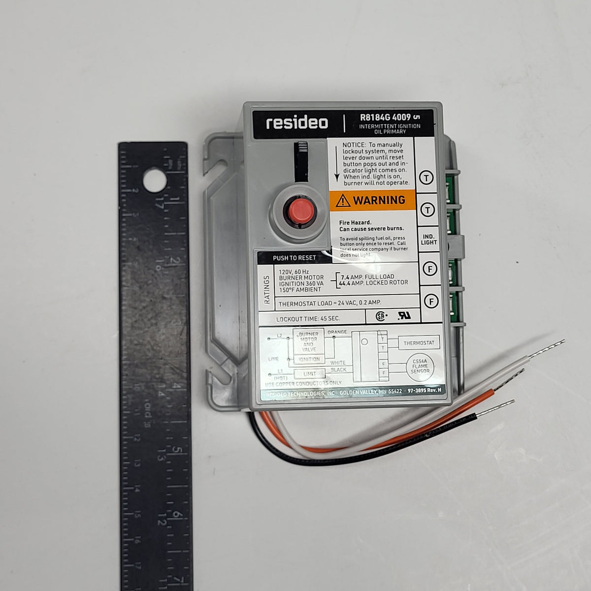 RESIDEO Protectorelay Oil Burner Control R8184G4009