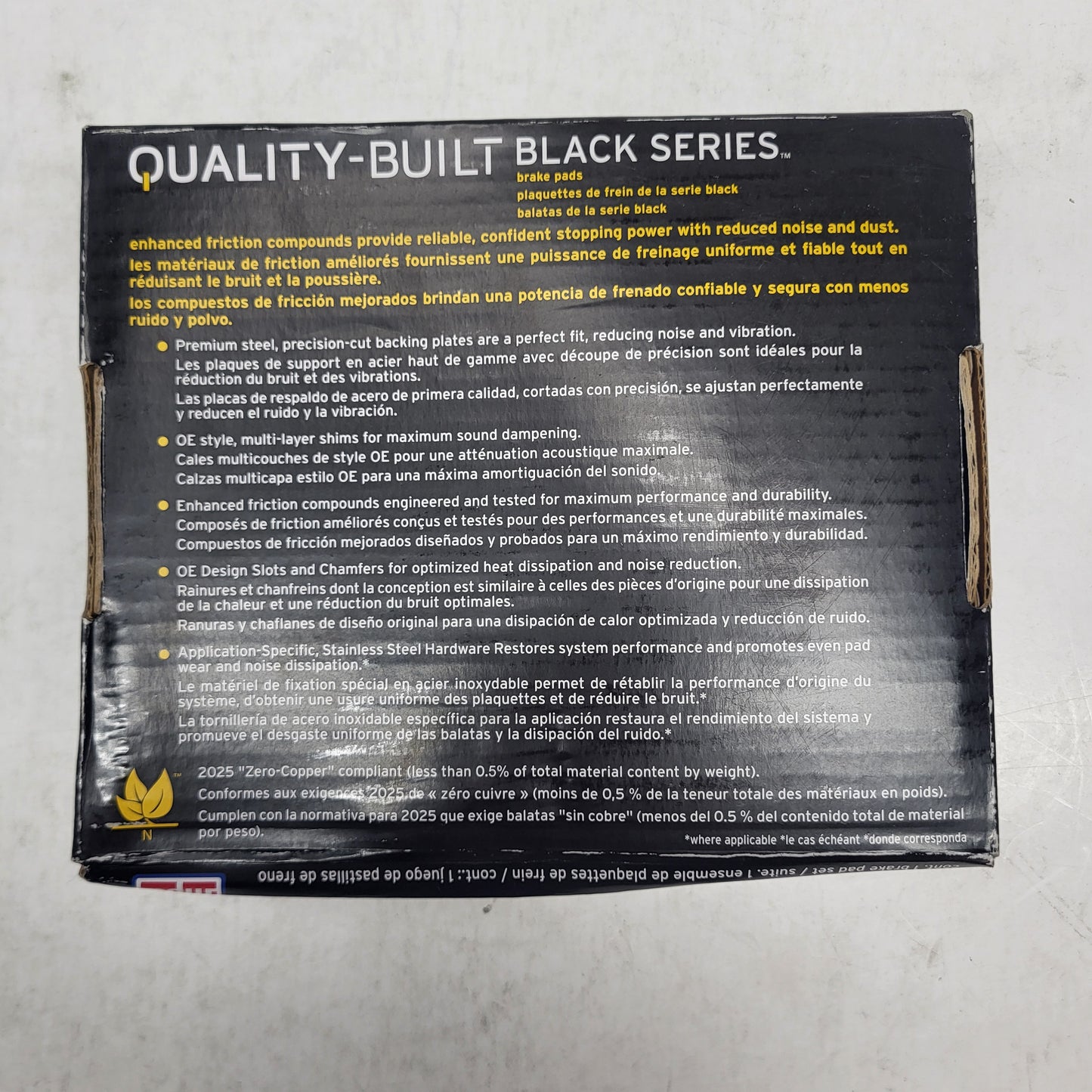 QUALITY-BUILT Ceramic Disc Brake Pad Set Black Front 1003-2035C