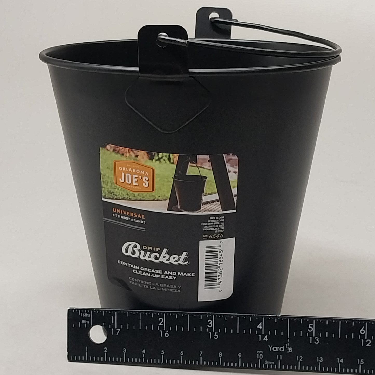 OKLAHOMA JOE'S (2 Pack) Drip Buckets Black, 64 Fl Oz  7"x7"x6" 9518545P06