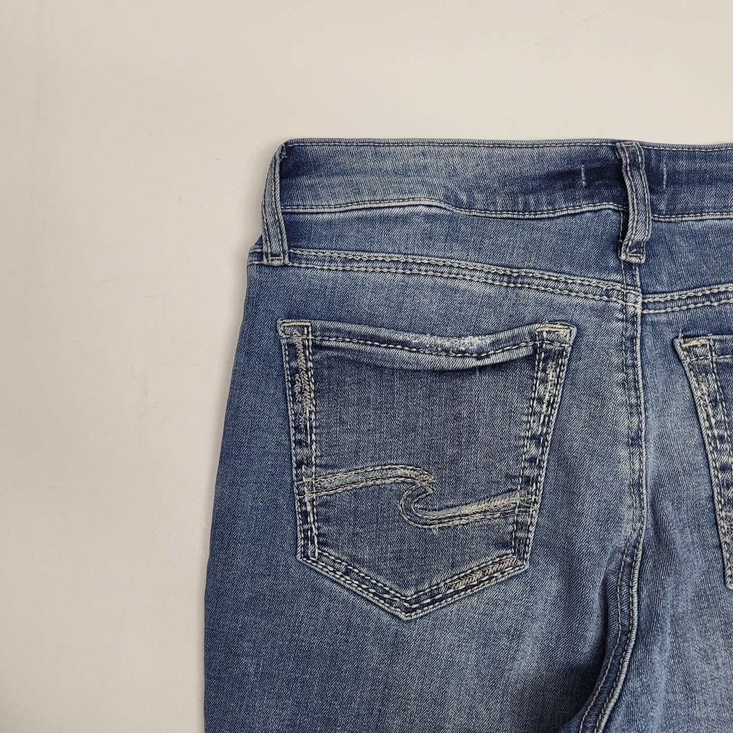 JAG Silver Jeans Co. Suki Ripped Mid Rise Skinny Womens Sz 30/29 Indigo L93136eae208