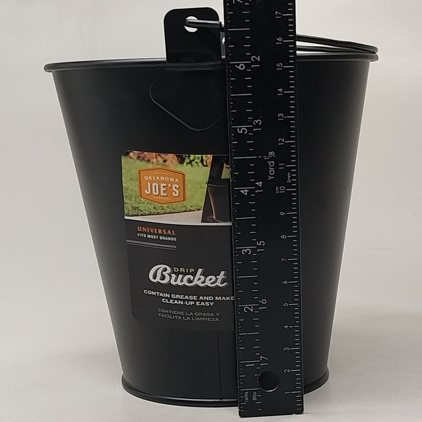 OKLAHOMA JOE'S (2 Pack) Drip Buckets Black, 64 Fl Oz  7"x7"x6" 9518545P06