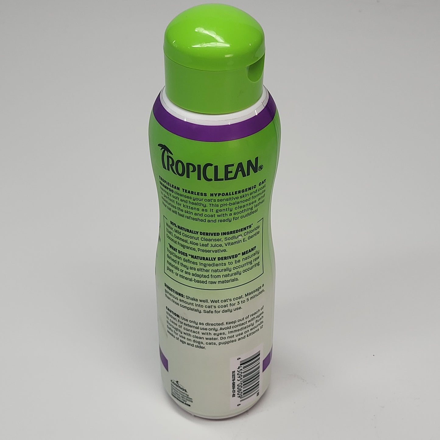 TROPICLEAN (6 PACK) Tearless Hypo Allergenic Cat Shampoo Gentle Coconut 12 oz