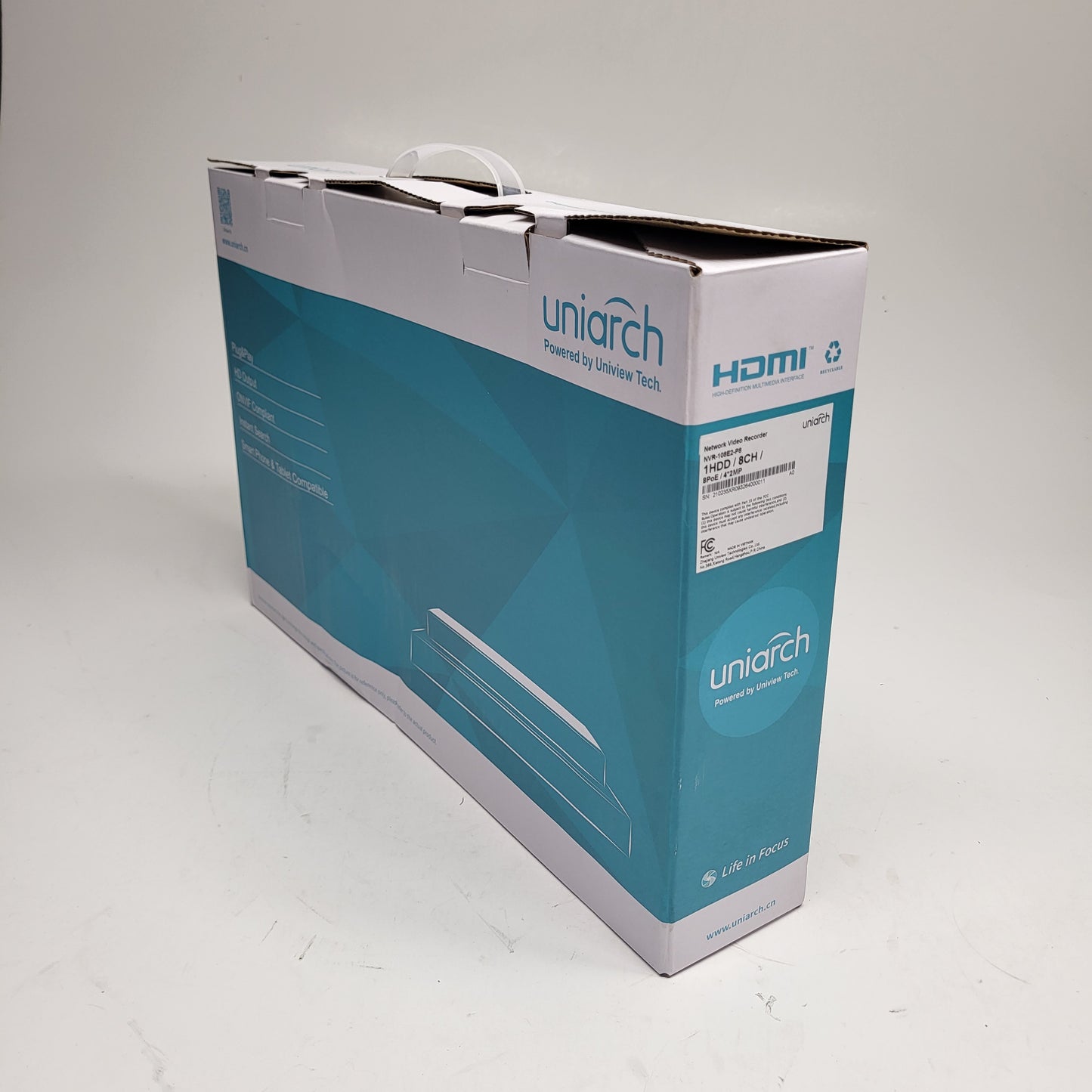 UNIARCH Network Video Recorder E2 Series Supports Up To 8 IP Black NVR108E2P8