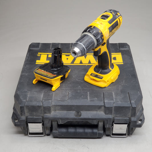 DEWALT Cordless Drill Driver W/ Battery Adapter and Hard Case 18V DCD760 (Pre-Owned)