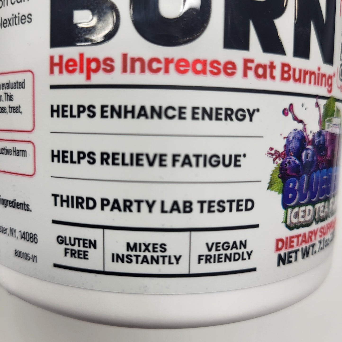 BASIC Creatine Monohydrate Increase Muscle Mass Blueberry Tea 7.1oz BB 01/27