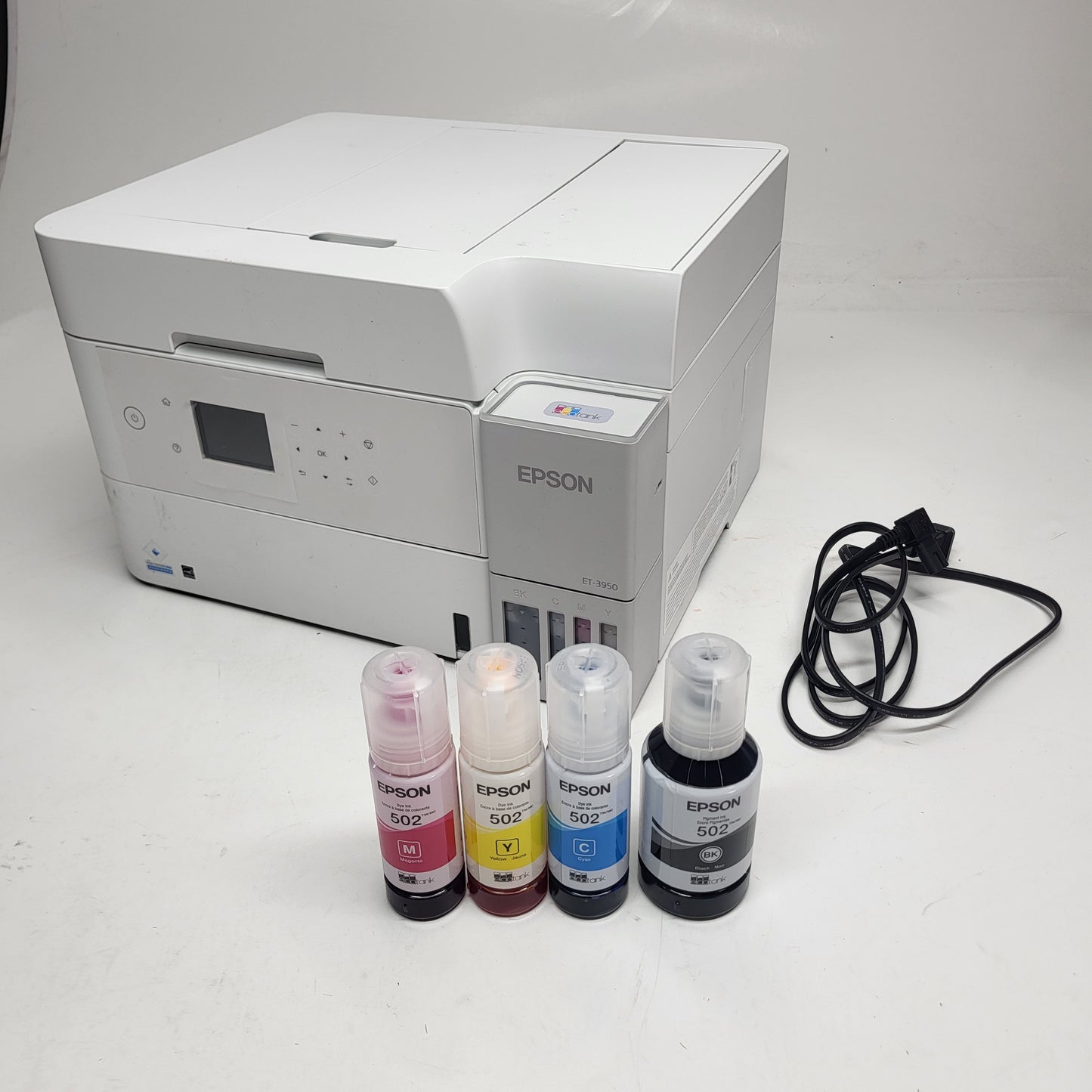 EPSON Ecotank Wireless All-in-one Color Supertank Printer White ET-3950