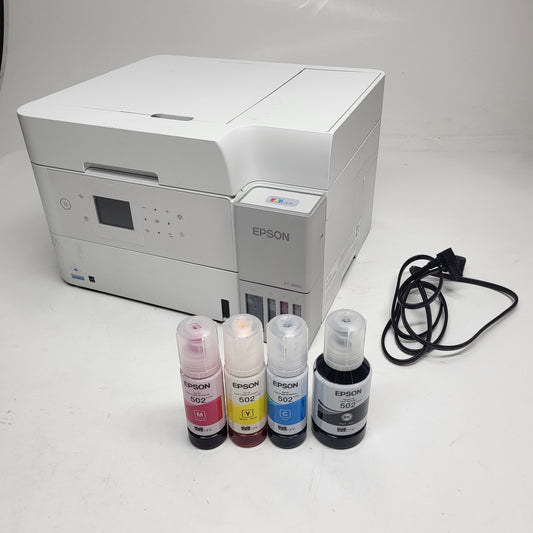EPSON Ecotank Wireless All-in-one Color Supertank Printer White ET-3950